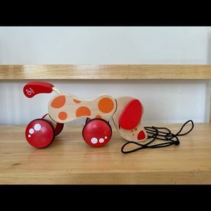 Hape Walk A Long Puppy Wooden Pull Toy.